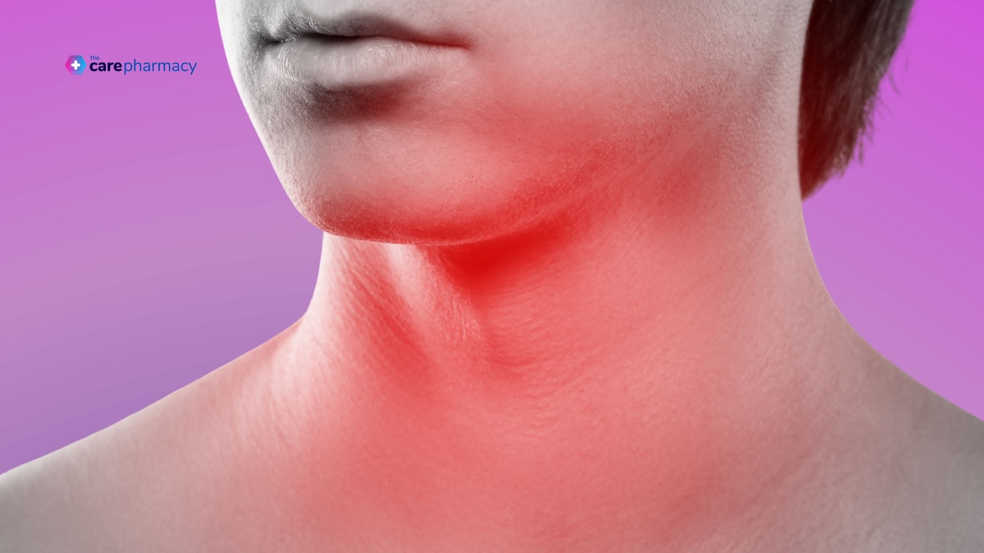 Sore throat of a patient