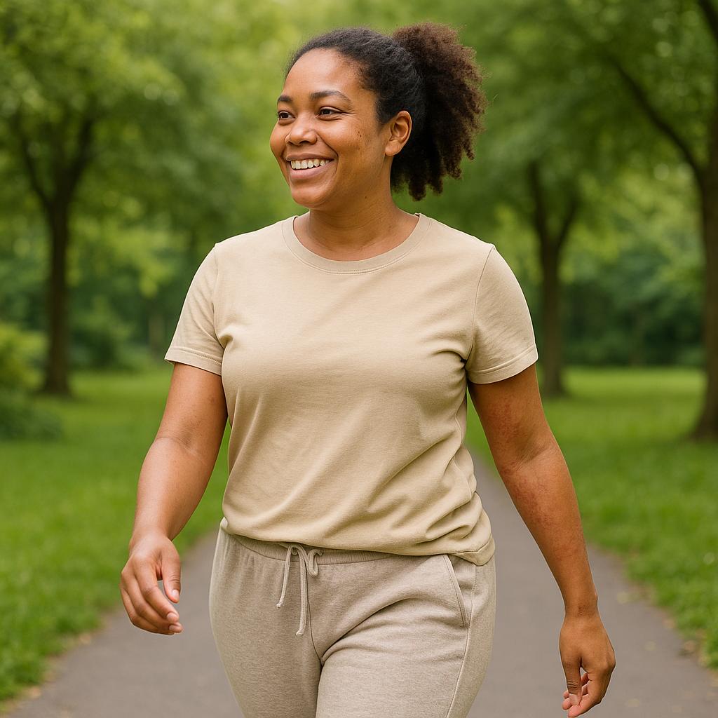 Woman walking in the park