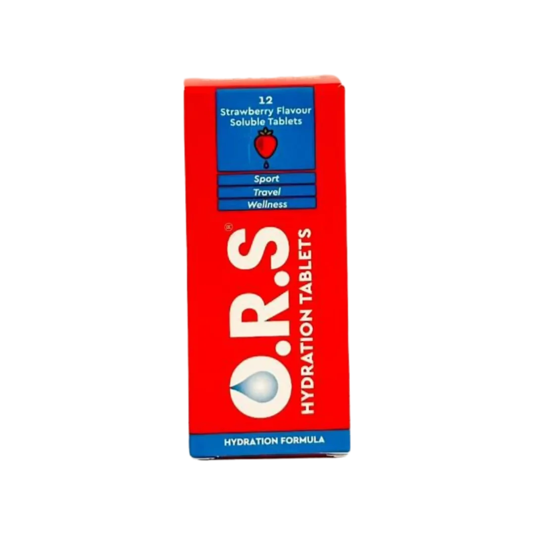 Electrolytes ORS hydration tablets strawberry 12-pack