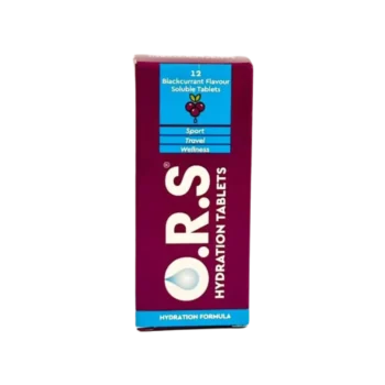 ORS hydration tablets. Blackcurrant Pack- of 12